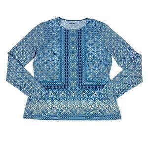 Lands' End Long Sleeve Swim Rash Guard size Medium